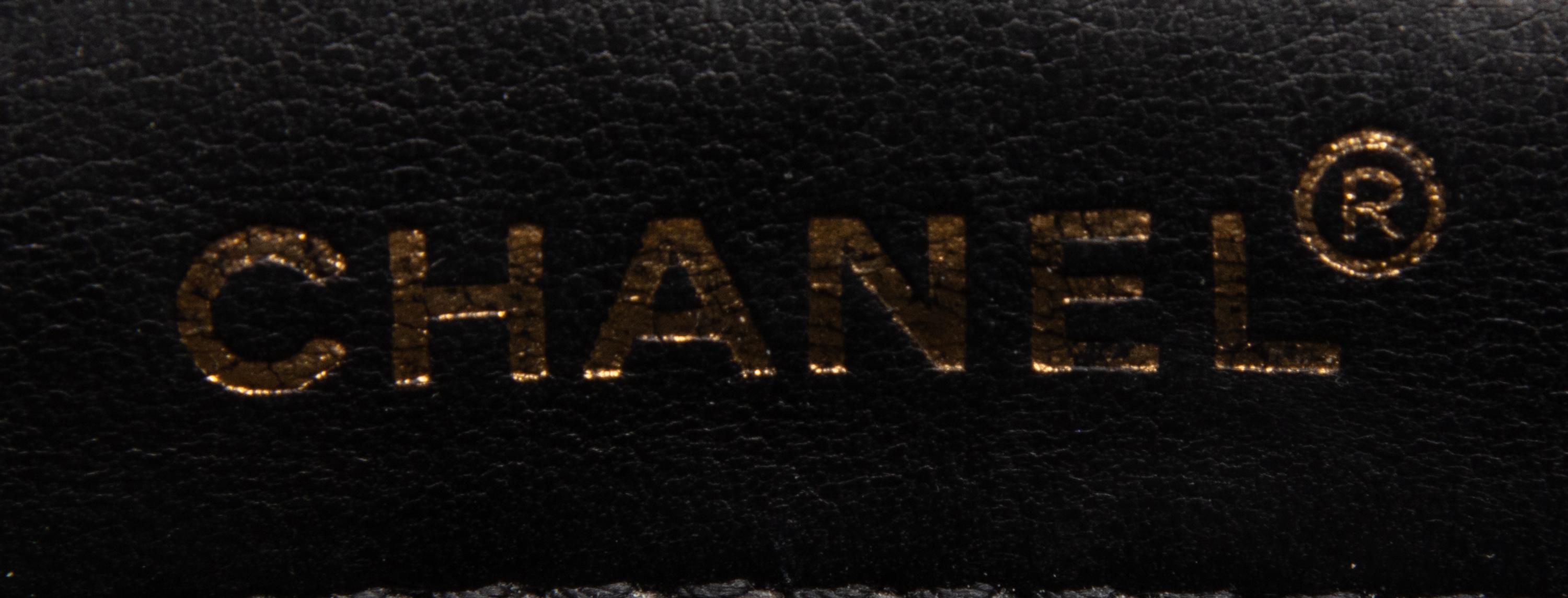 Chanel, Black Patent Chocolate Bar Bag