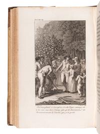 CREVECOEUR, Michel Guillaume St. Jean de (1735-1813). Lettres d'un Cultivateur Americain . Paris: Cuchet, 1787.