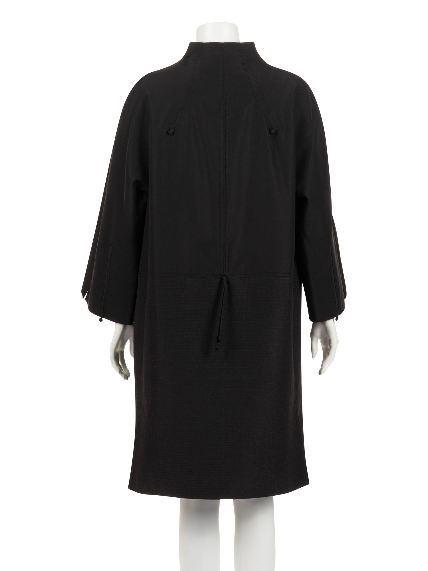 Ralph Rucci Silk Taffeta Jacket with Topstitching Detail