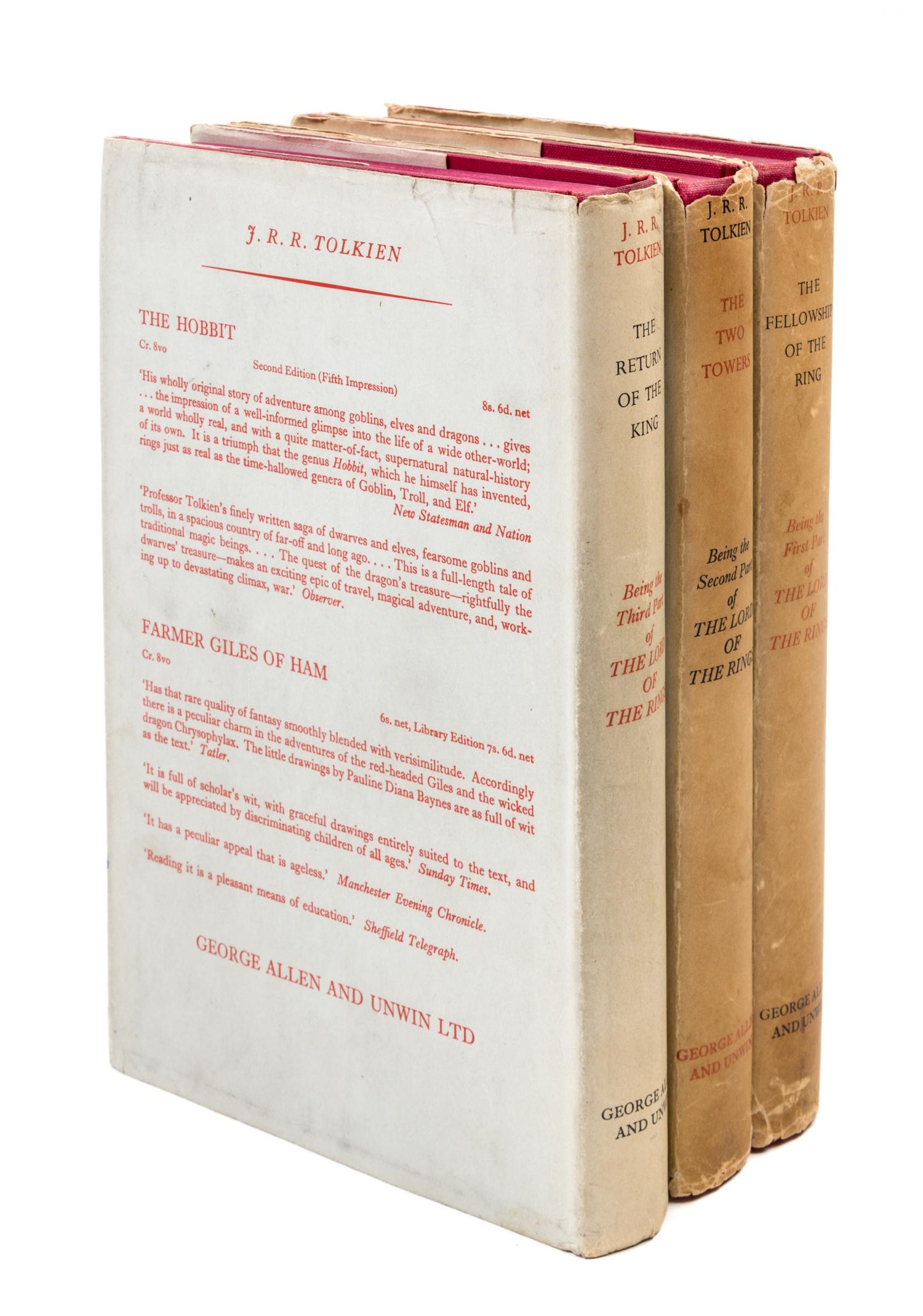 TOLKIEN, John Ronald Reuel (1892-1973). The Lord of the Rings, comprising: