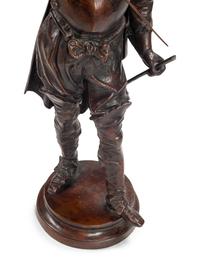 A Continental Bronze Figure of a Cavalier