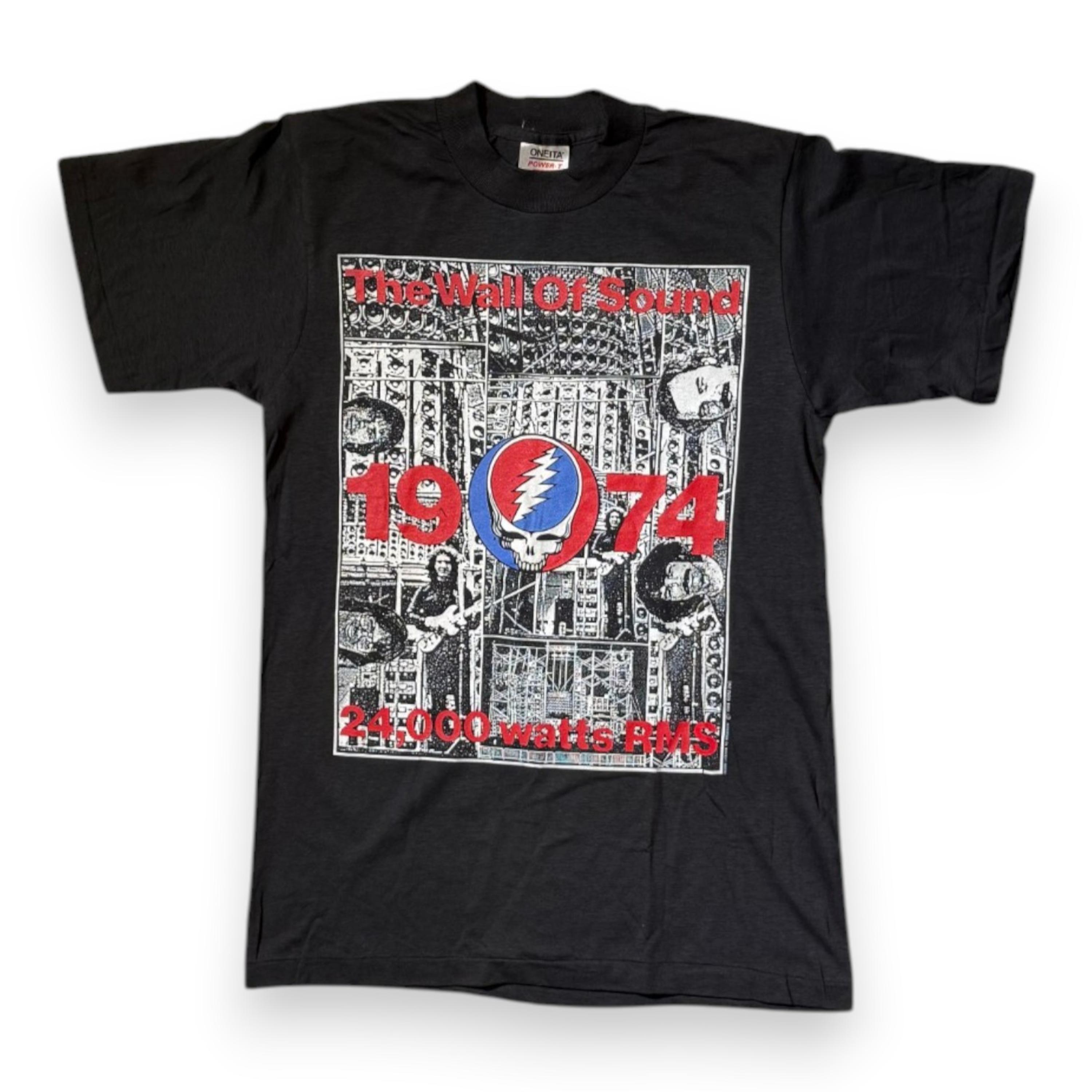 sale-1990 Grateful Dead Wall of Sound Commemorative T-Shirt, Size M