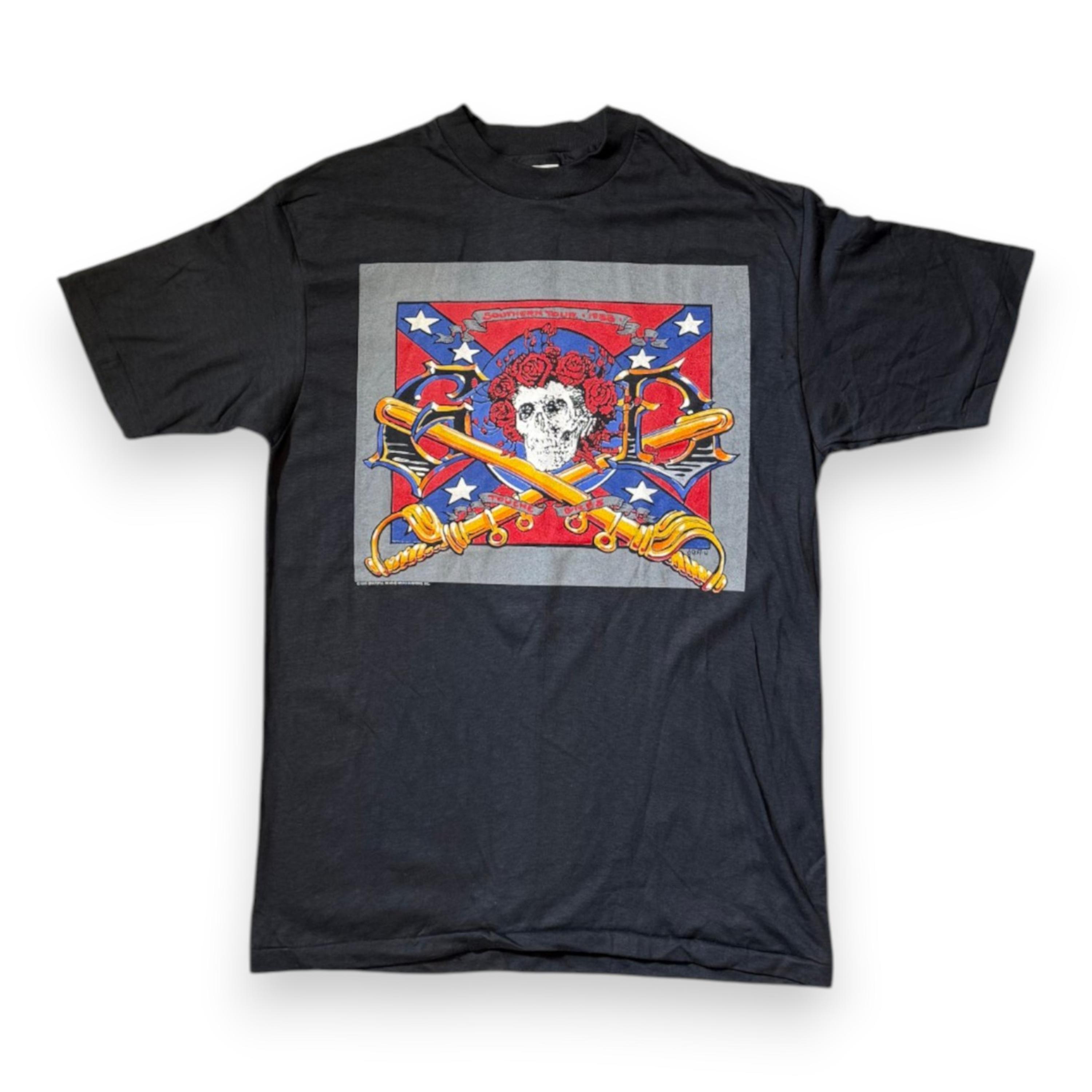 sale-1988 Grateful Dead Southern Tour T-Shirt — Rick Griffin, Size L