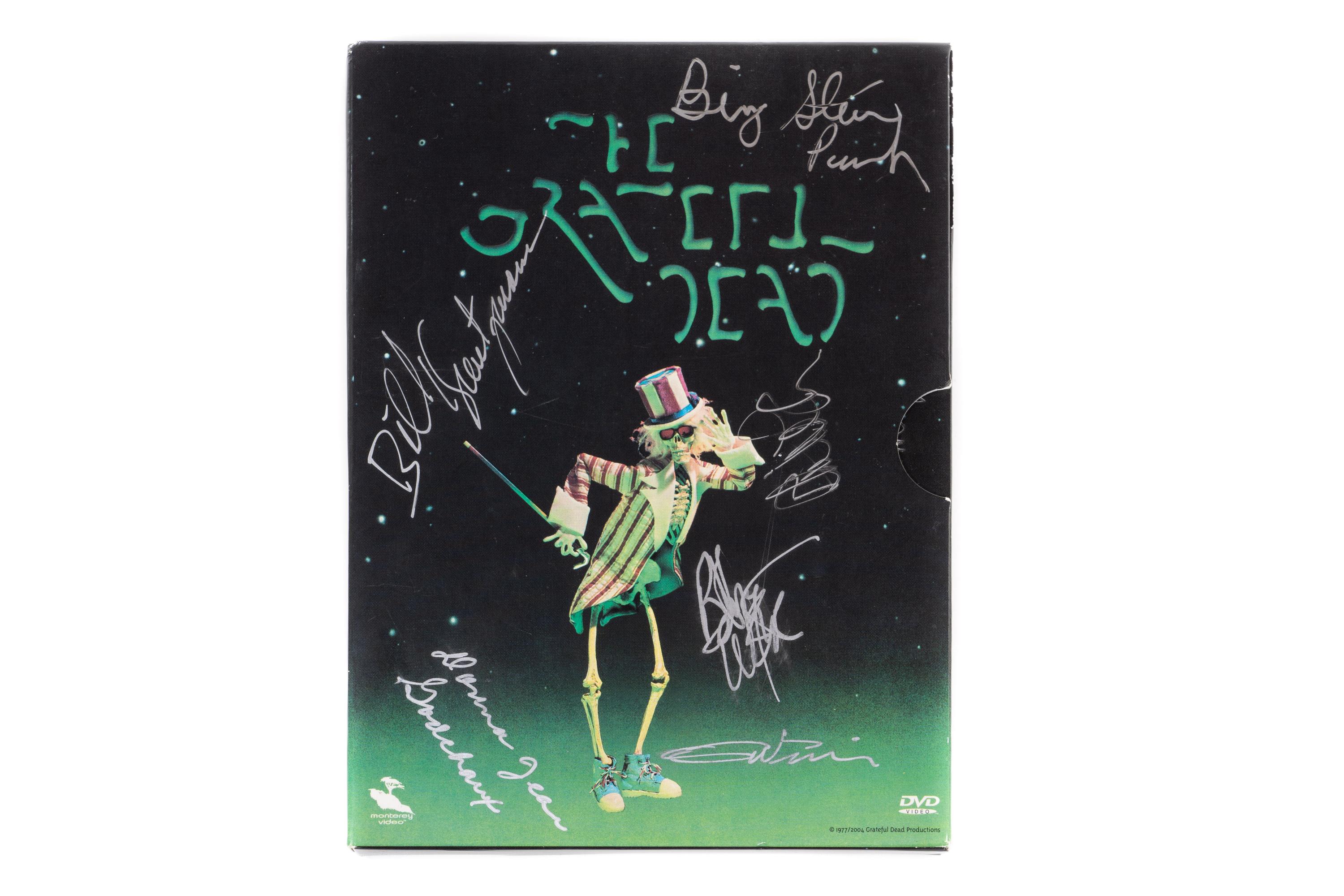 sale-Grateful Dead Movie DVD — Signed by Bob Weir, Phil Lesh, Donna Jean Godchaux, Bill Kreutzmann, Steve Parish & Gary Gutierrez
