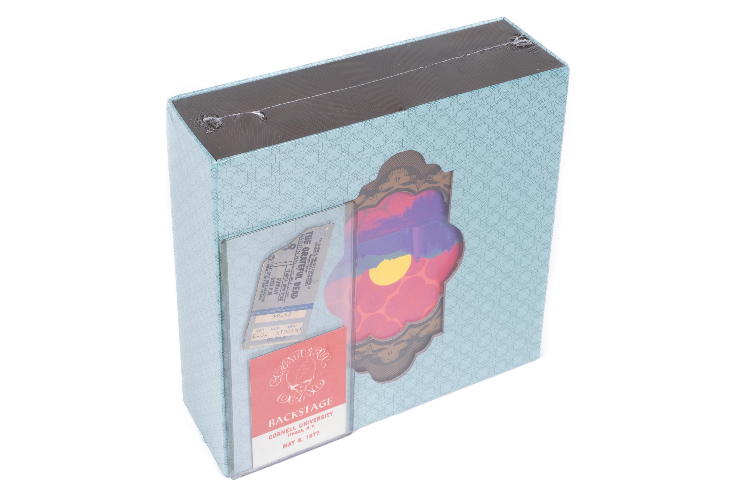 sale-Grateful Dead 5/8/77 Cornell Concert — Original Ticket, Original Backstage Pass & 'Get Shown the Light' Deluxe 11-CD Box Set