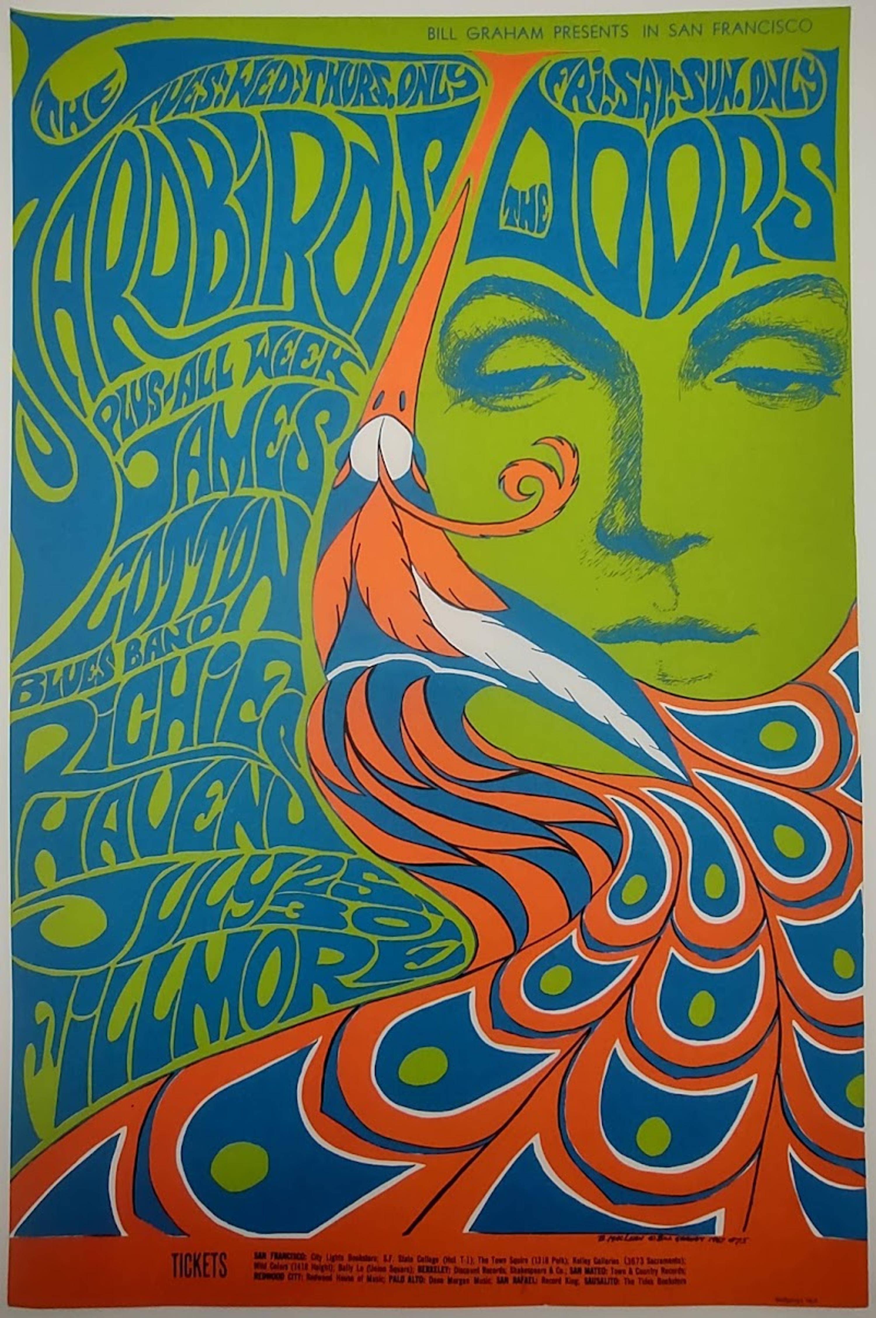 sale-BG 75 | The Doors, The Yardbirds | The Fillmore July 25–30, 1967 | Bonnie MacLean | Fourth Edition