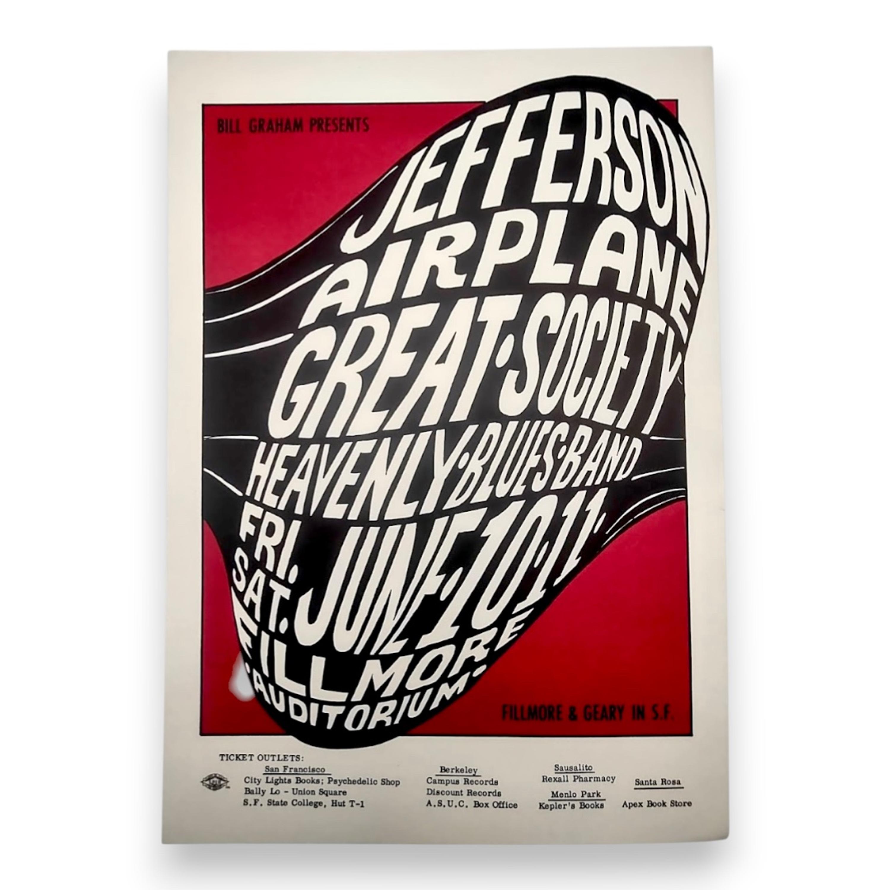sale-BG-10 Jefferson Airplane | Wes Wilson | June 10-11, 1966 | Excellent
