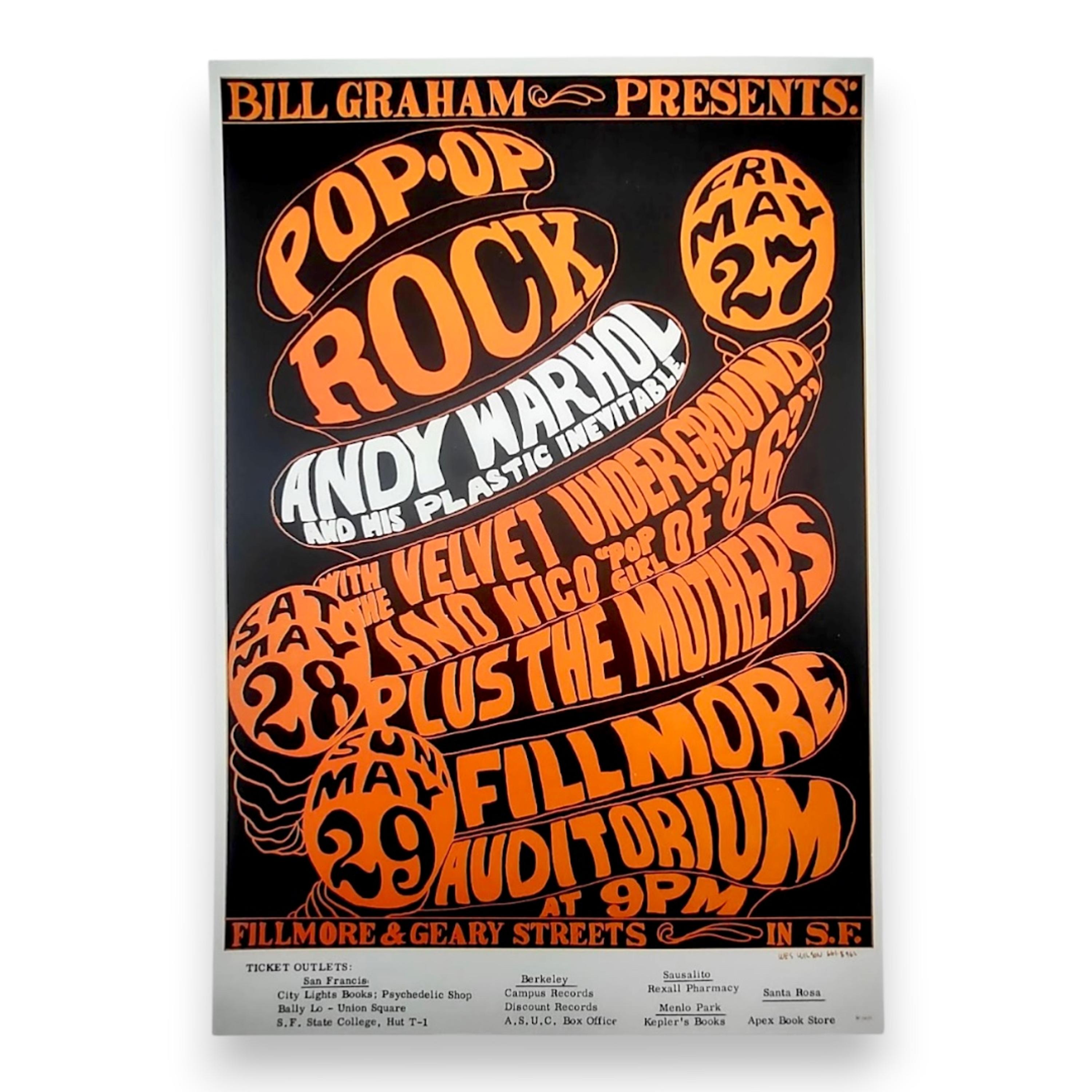 sale-BG-8 Andy Warhol, The Velvet Underground, & The Mothers | Wes Wilson | May 28-29, 1966 | Excellent