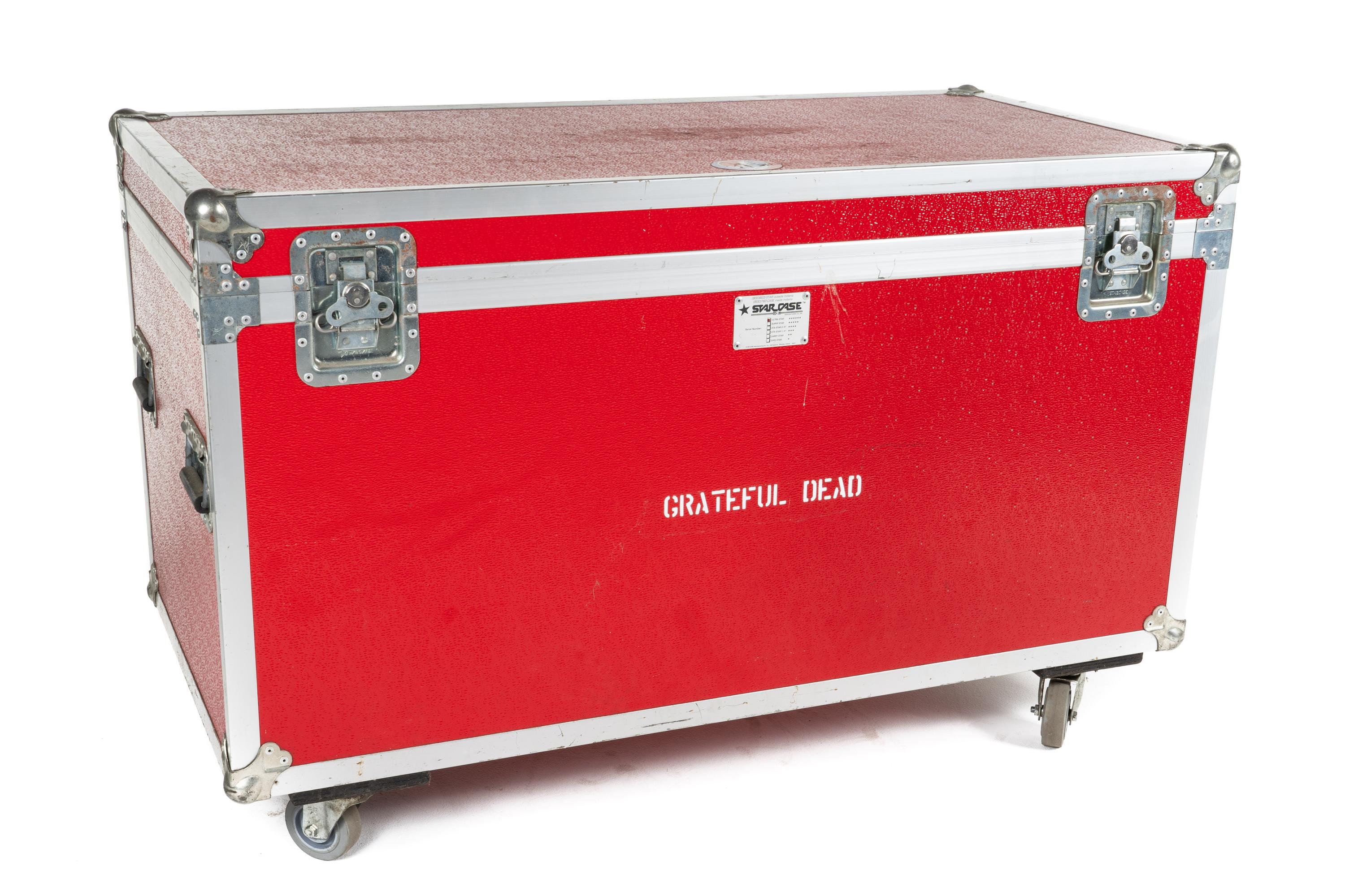 sale-Grateful Dead 1990 Robbie Taylor Red Production Trunk