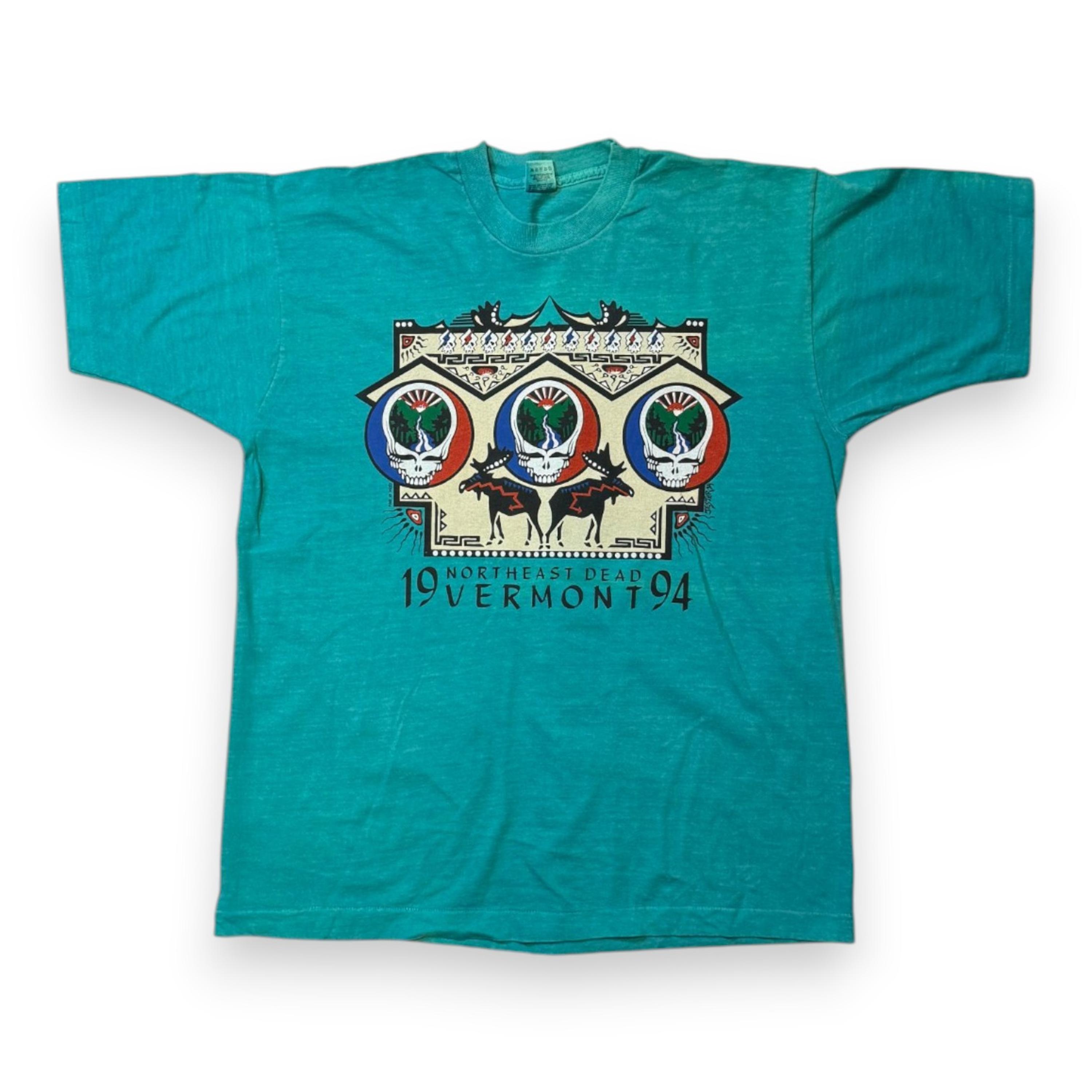 sale-1994 Grateful Dead Vermont T-Shirt — Jester Design, Size XL