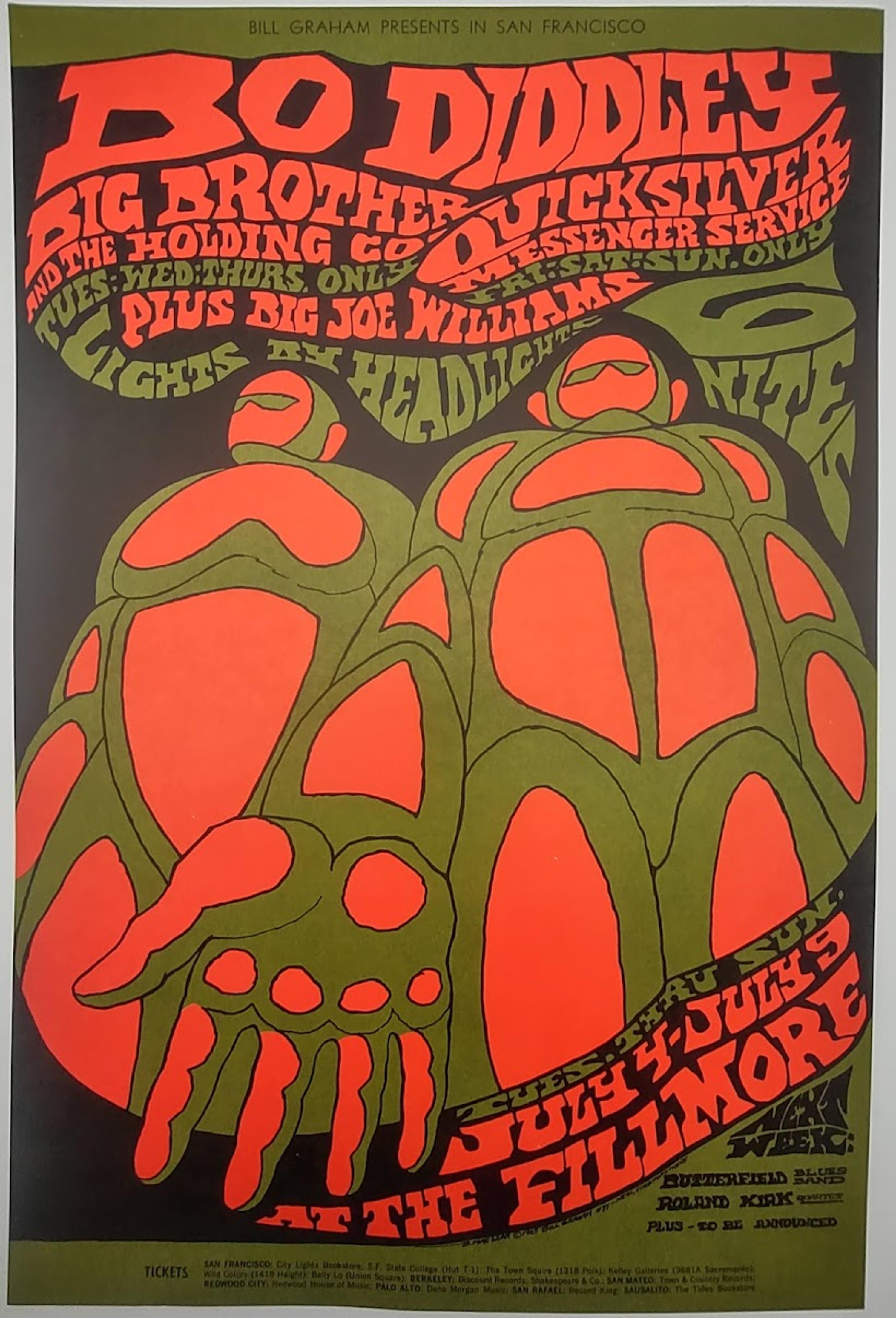 sale-BG 71 | Bo Diddley, Big Brother & The Holding Company | The Fillmore July 4–9, 1967 | Bonnie MacLean | First Edition