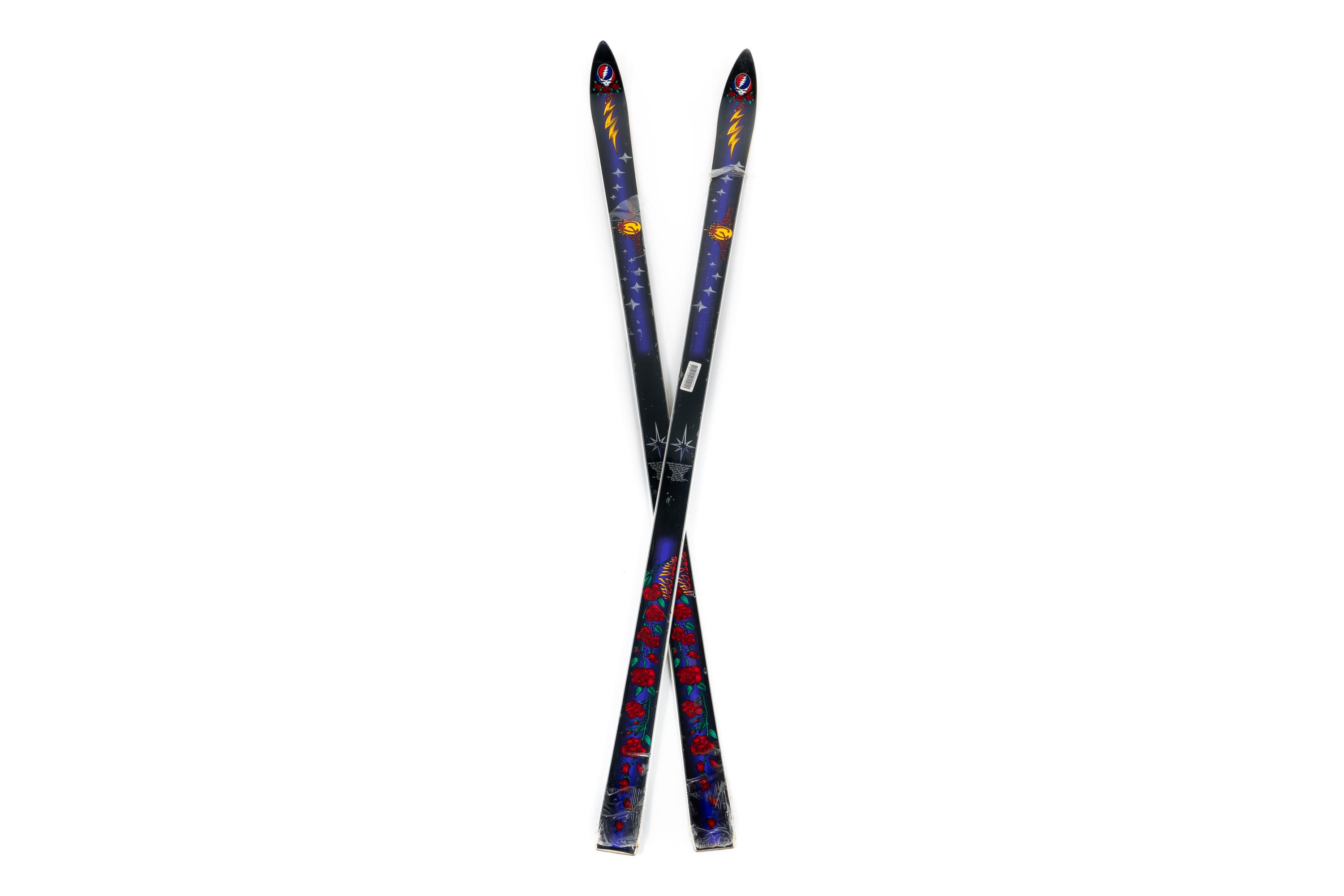 sale-Grateful Dead DARKSTAR Downhill Slalom Skis — 'Gravity Control Device'
