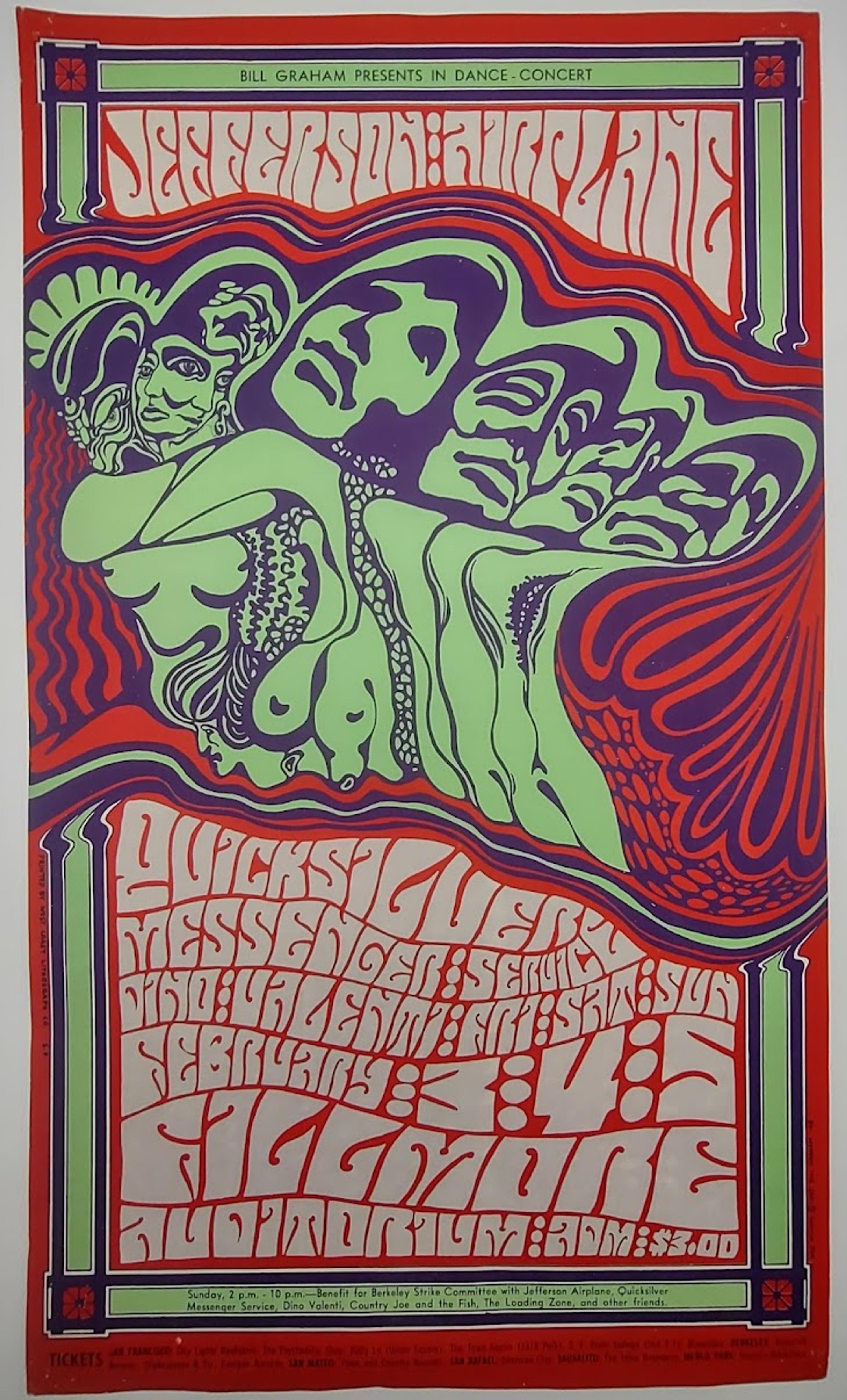 sale-BG 48 | Quicksilver Messenger Service, Jefferson Airplane | The Fillmore February 3–5, 1967 | Wes Wilson | First Edition