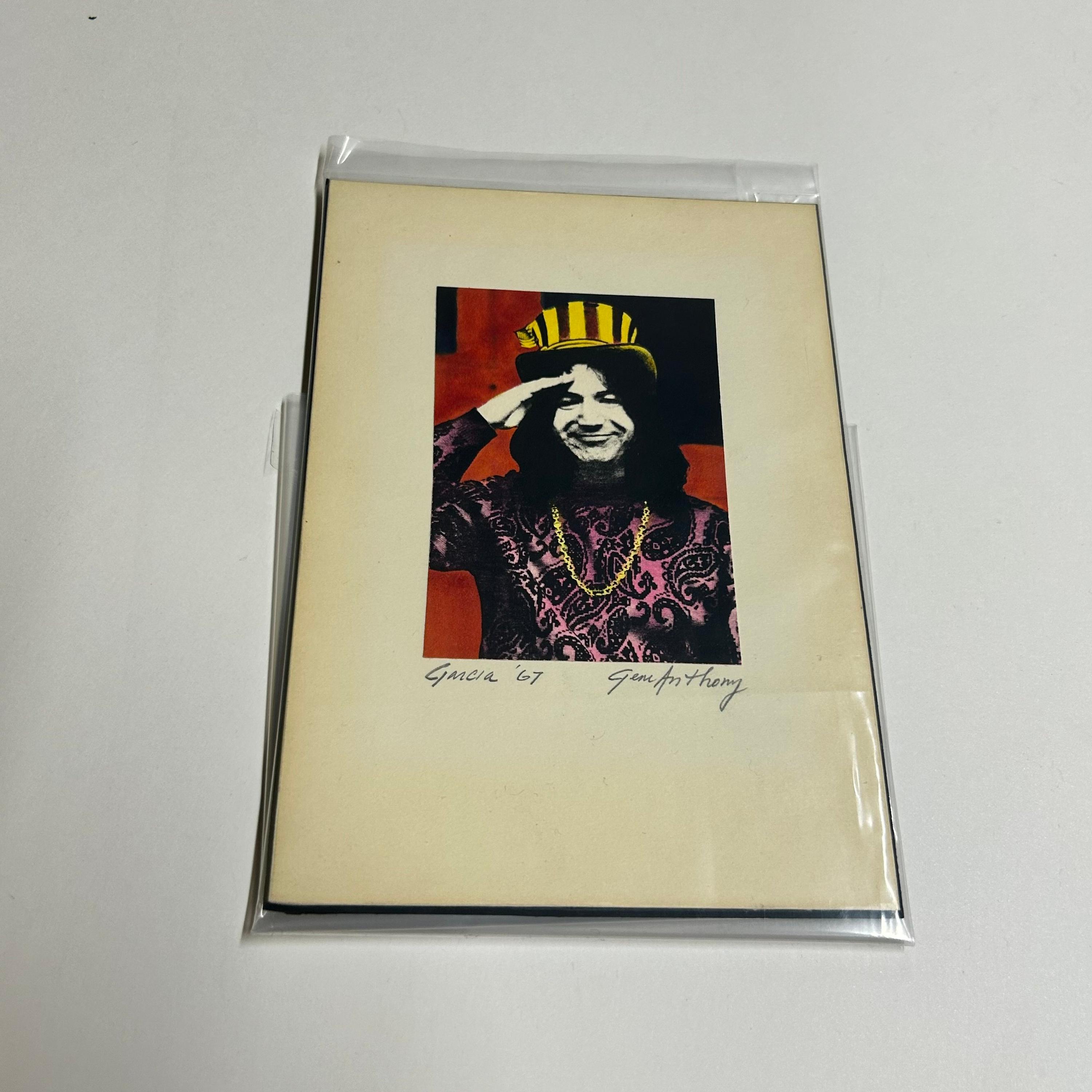 sale-Jerry Garcia, 1967 — Signed Gene Anthony Color Lithograph