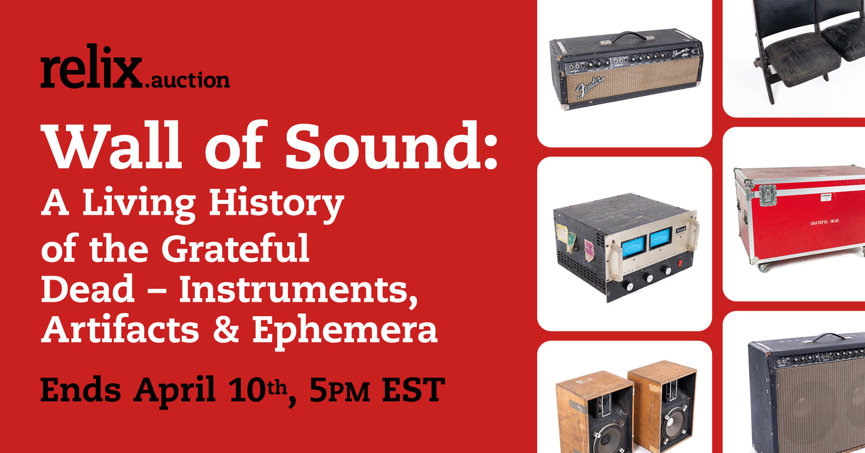 sale-Wall of Sound: A Living History of the Grateful Dead — Instruments, Artifacts & Ephemera