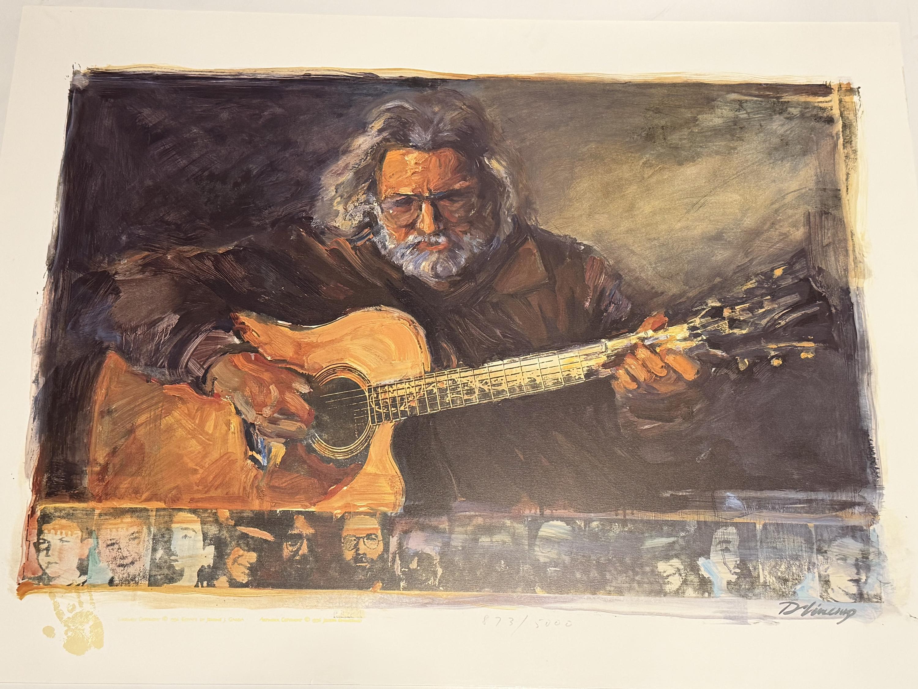 sale-Jerry Garcia by Joseph DiVencenzo — Hand-Numbered 873 of 5,000