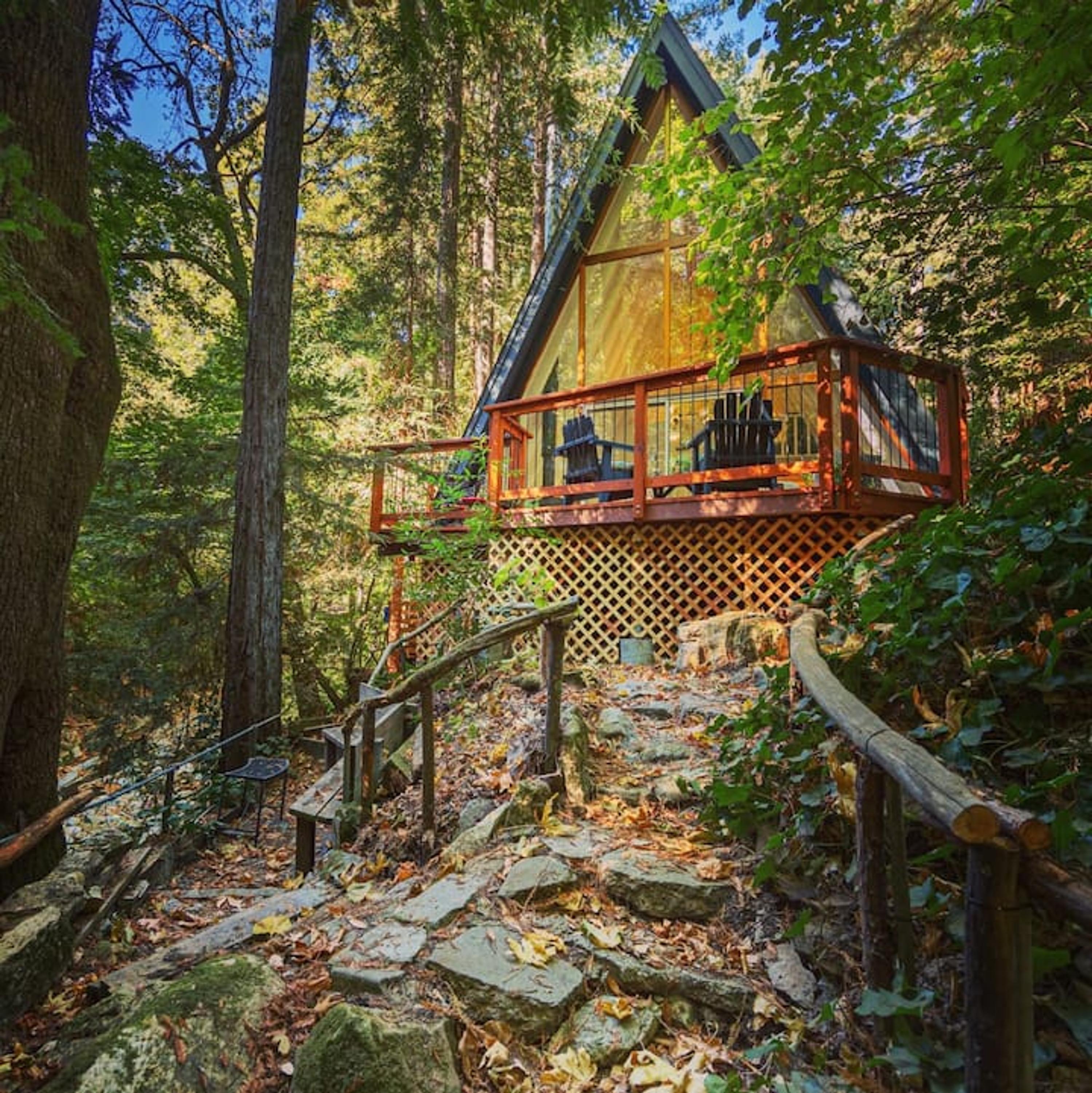 sale-Overnight “Staycation” at A-Frame Cabin in Felton with Tannery Tickets