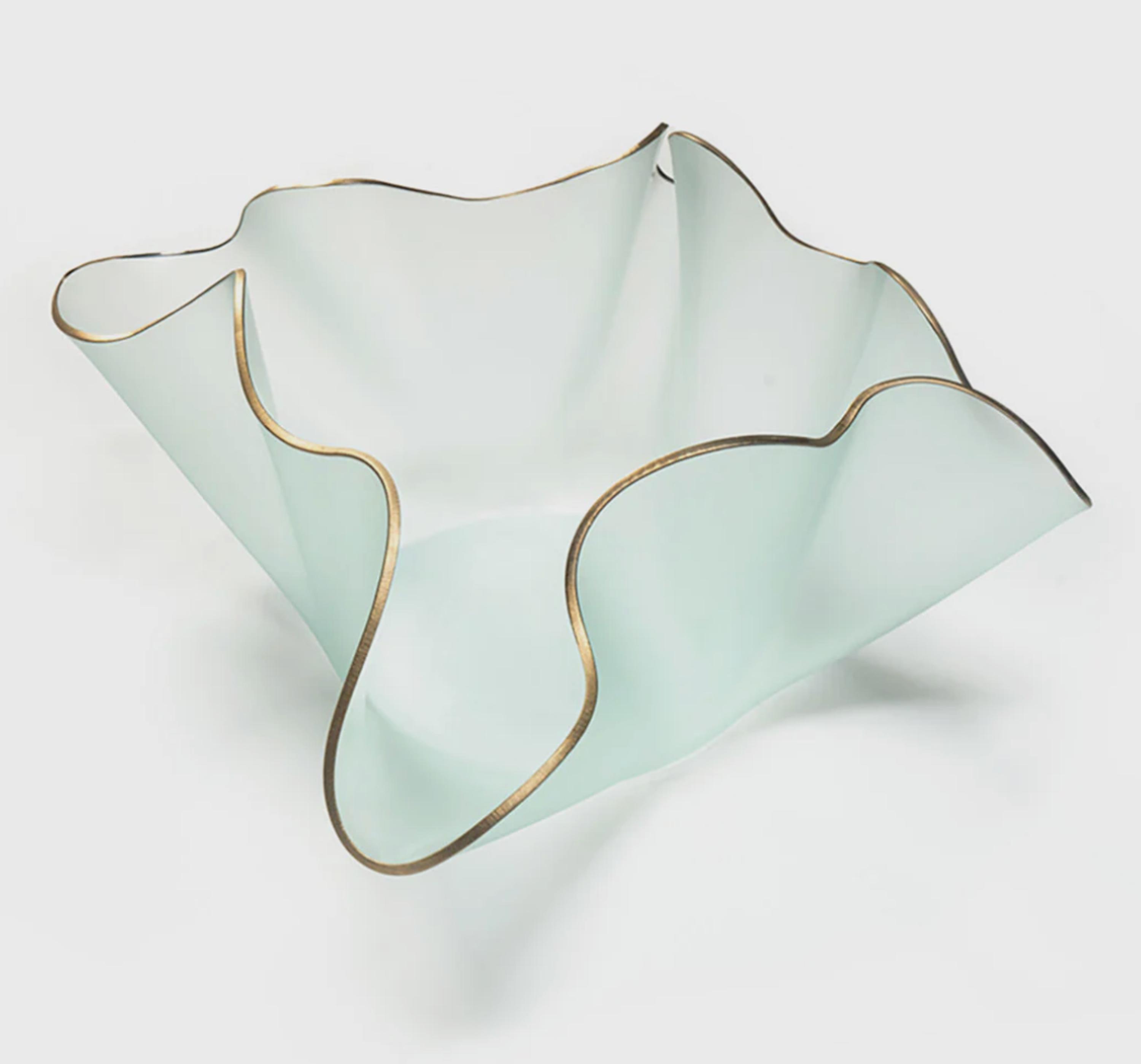 sale-Annie Glass Anemone Frosted Sculpture